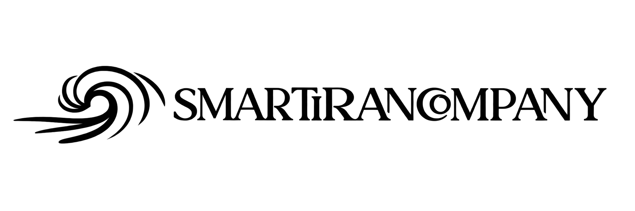 Stylized Wave Logo with SMARTIRANCOMPANY